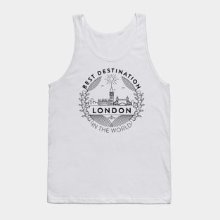 London Minimal Badge Design Tank Top